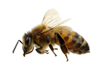 Bee on the white