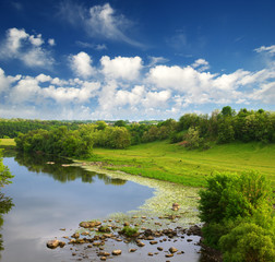 landscape of river