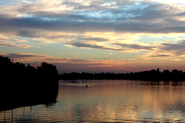Naklejka premium sunset milan