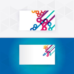 Abstract blank name card template for business artwork
