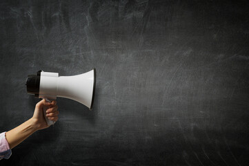 Make your announcement. Mixed media