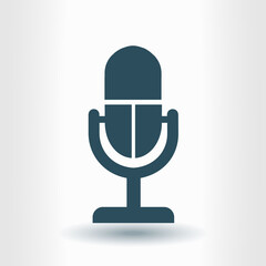 Speaker icon. Live music sign. Flat design style. 