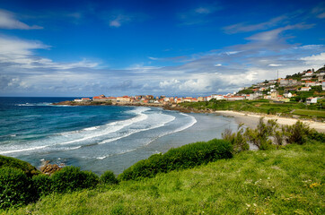 Fototapeta na wymiar Spanish destination, Galicia, north-west region, Caion beaches