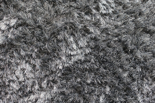 Closeup carpet fiber in black and white