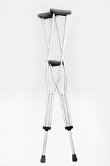 crutches on a white background