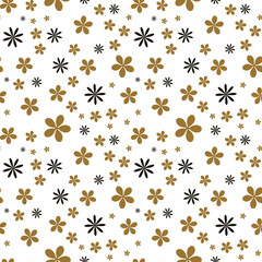 Flower seamless pattern. Seamless flower pattern. Seamless pattern with flowers. Vector illustration. Vector texture. Vector seamless pattern.