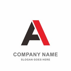 Monogram Letter A Geometric Triangle Strips Architecture Interior Construction Business Company Stock Vector Logo Design Template 
