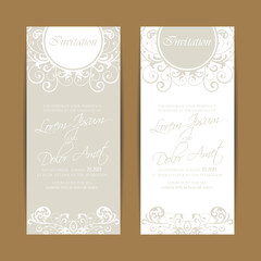 Wedding invitation and save the date cards