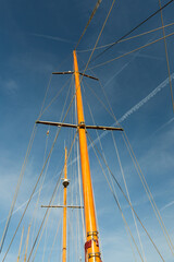 Détail de mât d'un grand voilier