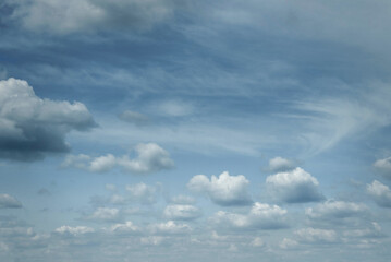 Sunny day. Blue sky.