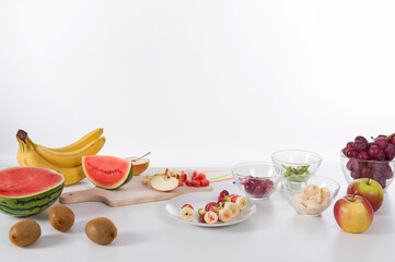 Group of fruits  - healthy food concept