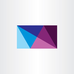 abstract business card geometric design triangles