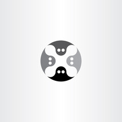 ghost logo vector icon symbol