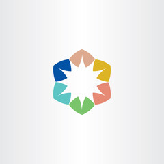logo star colorful symbol element sign