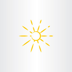 sun vector illustration icon symbol design