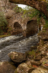 Fototapeta na wymiar old weir bridge, Killarney