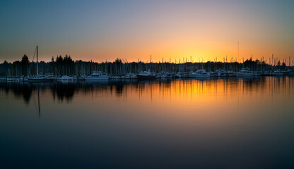 Fototapeta premium Sunset Olympia Washington