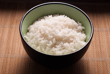 White steamed rice in bowl