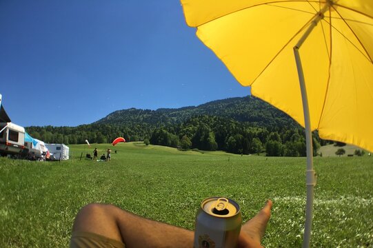 Bierpause beim Fliegen 
