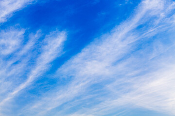 colorful dramatic sky with cloud at sunset