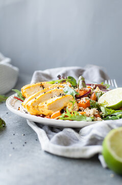 Chicken Salad with Butternut Pumpkin