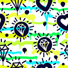Seamless pattern graffiti