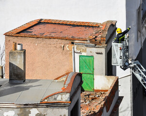 Bombero trabajando, profesión, profesional, España