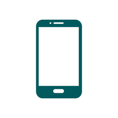 Vector illustration of smartphone icon. Flat design style. 