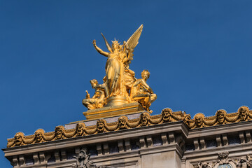 Fototapeta na wymiar Opera National de Paris (Grand Opera, Garnier Palace). Sculpture