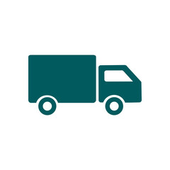 Delivery truck sign icon. Cargo van symbol. Shipments and free delivery. Flat style. Vector.
