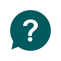 Question mark sign icon. Help symbol. FAQ sign. Flat design style. 
