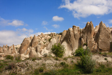 Fototapeta na wymiar Fairy chimneys of Cappadocia