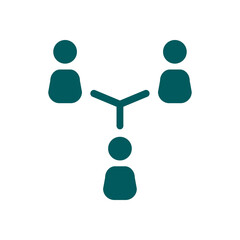 Communication concept. Social network single icon. Global technology. The network of social connections in the business.