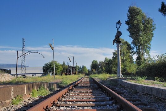 POLLA : STAZIONE FERROVIARIA.CAMPANIA,SUD ITALIA