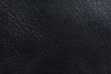 Real black leather background