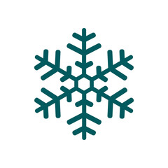 Obraz premium Snowflake icon. New Year decoration. All to celebrate the New Year and Christmas.
