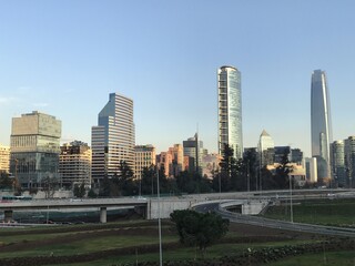 Fototapeta na wymiar skyscrapers in Chile