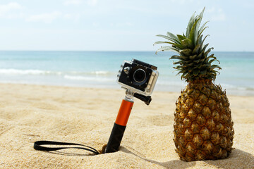 Pineapple and action-cam