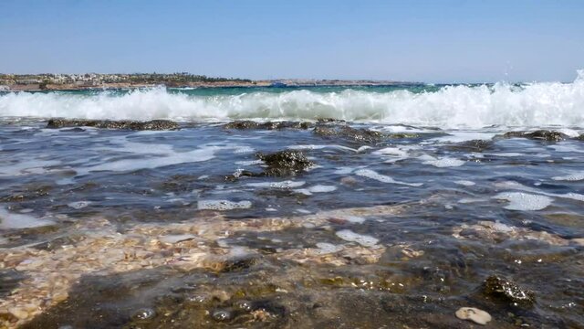 Paradise baech and sea waves