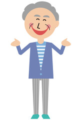 ポップな家族　祖父　大笑い