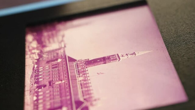 A Close up of old Slide films