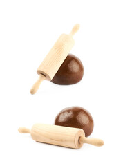 Cookie dough ball isolated