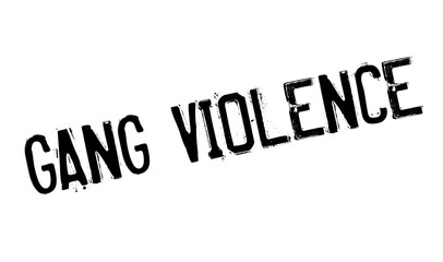 Gang Violence rubber stamp. Grunge design with dust scratches. Effects can be easily removed for a clean, crisp look. Color is easily changed.