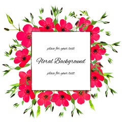 background texture made of  purslane and place for text