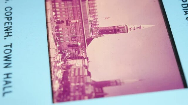 A Close up of old Slide films