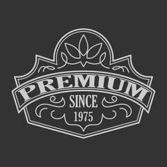 Vintage badge. Logo template.