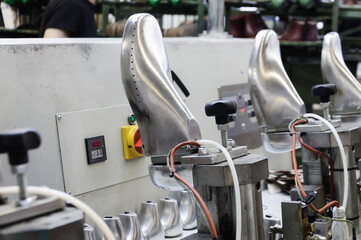 Machines and equipment of the shoe factory