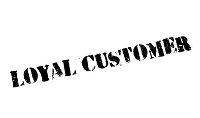 Loyal Customer rubber stamp. Grunge design with dust scratches. Effects can be easily removed for a clean, crisp look. Color is easily changed.