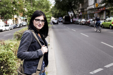 Fototapeta premium Good Looking Woman on Street