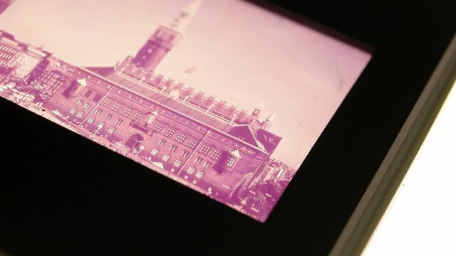 A Close up of old Slide films